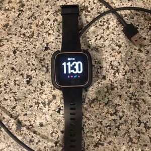 Black Fitbit Versa